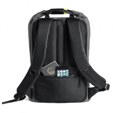 Logo trade corporate gift photo of: Cut-out material backpack Bobby Urban, grey