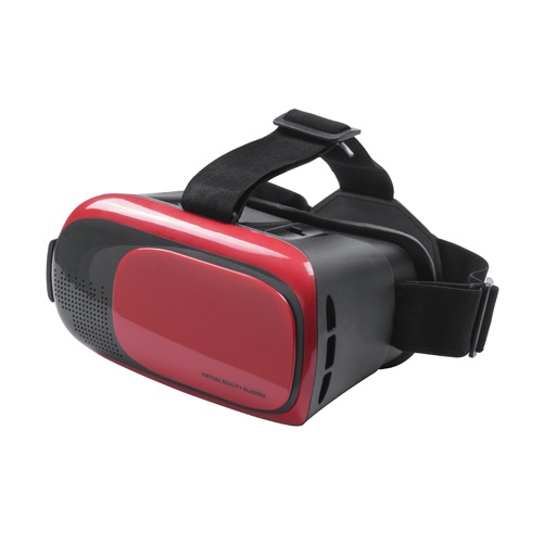 Logotrade promotional item picture of: Virtual reality glasses set, red color