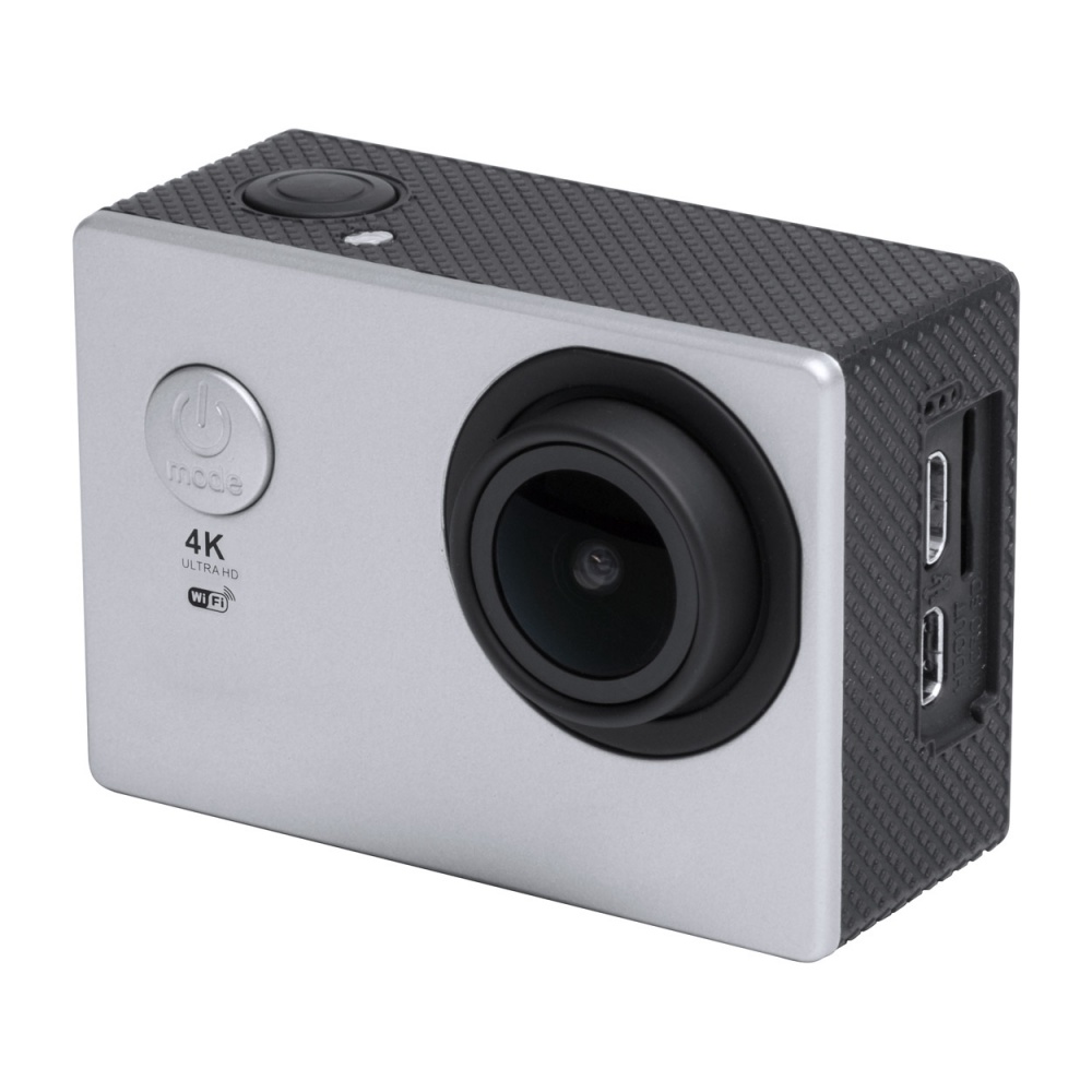 Logotrade promotional gift image of: Action camera 4K plastic silver