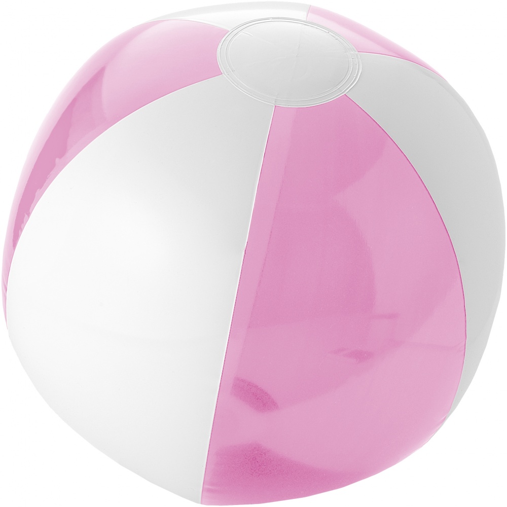 Logo trade corporate gifts image of: Bondi solid/transparent beach ball, pink