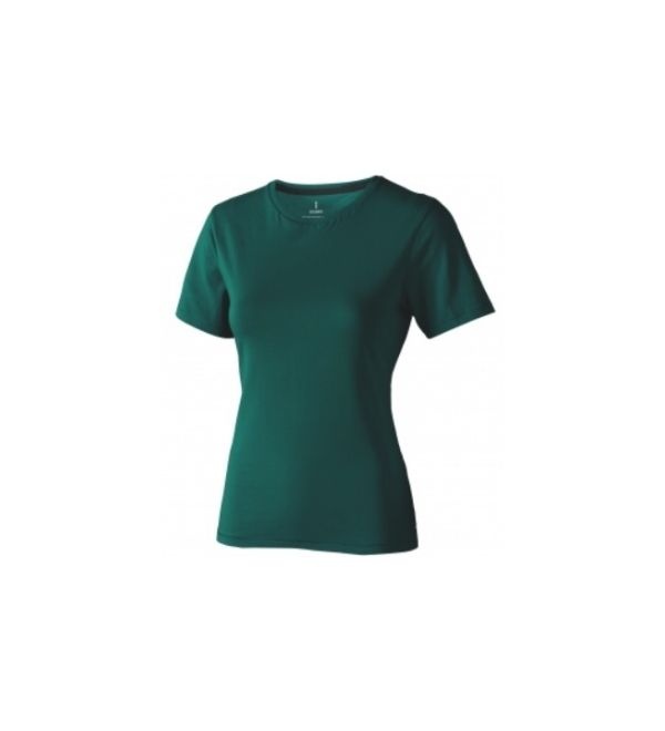 Logo trade advertising product photo of: Nanaimo short sleeve ladies T-shirt, dark green