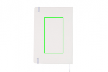 Logotrade promotional product picture of: A5 Notebook & LED bookmark, white