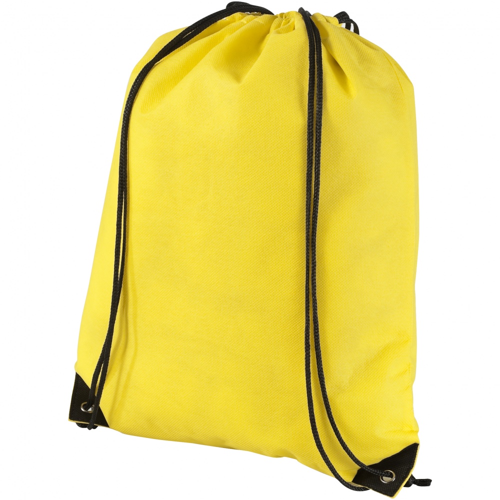 Logo trade promotional items picture of: Evergreen non woven premium rucksack eco, light yellow