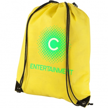 Logo trade corporate gift photo of: Evergreen non woven premium rucksack eco, light yellow