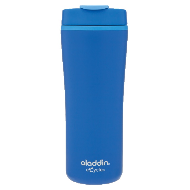 Logotrade promotional products photo of: Thermos mug made of recyclable material, blue