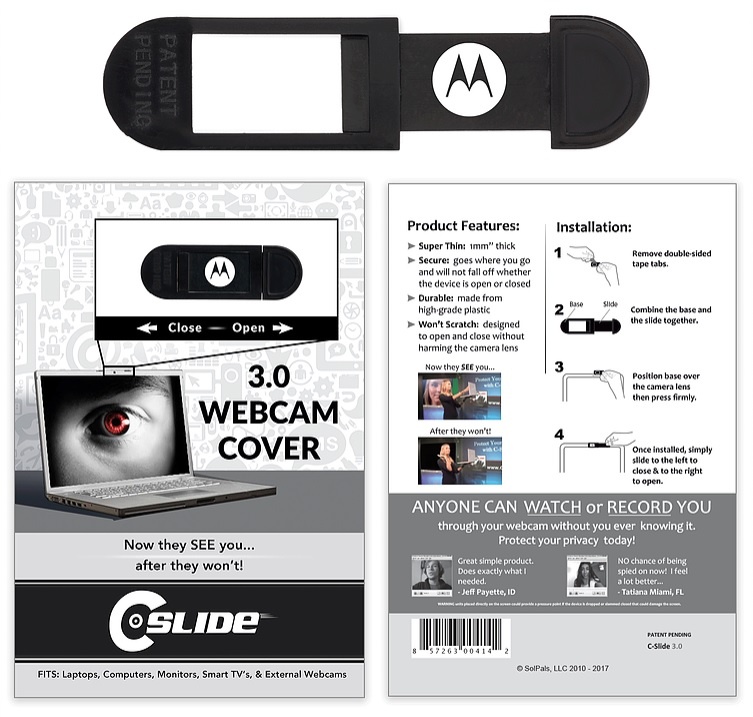 Logo trade business gift photo of: Webcam Cover for Laptop