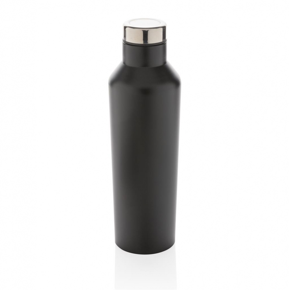 Logotrade advertising product image of: Modern vacuum stainless steel water bottle, black