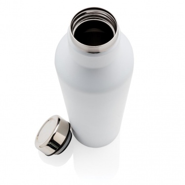 Logotrade corporate gift image of: Modern vacuum stainless steel water bottle, white