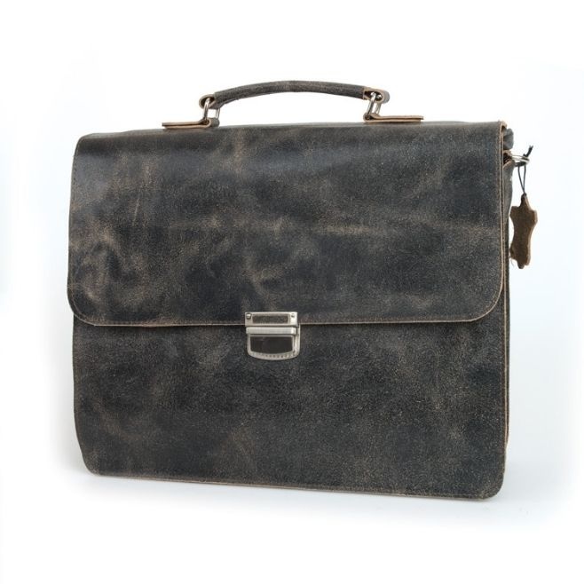 Logo trade advertising products picture of: Vintage leather briefcase