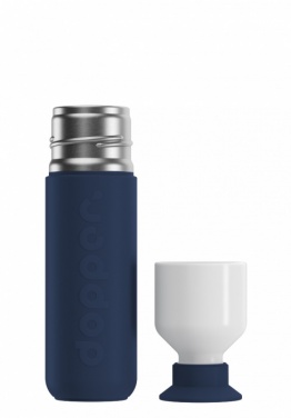 Logo trade promotional products image of: Dopper water bottle Insulated 350 ml, navy