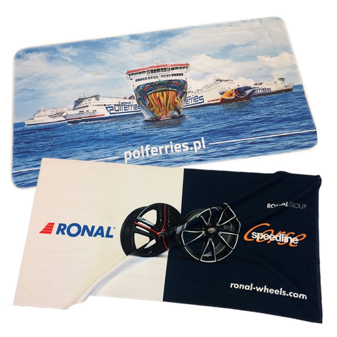 Logo trade advertising product photo of: Microfiber towel with one side photo print, 70 x 140 cm