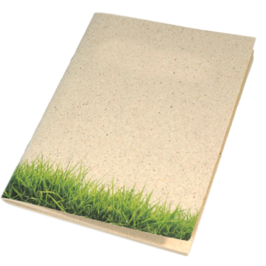 Logo trade promotional gifts picture of: Erba notebook made of grass, beige