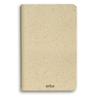 Logo trade advertising products picture of: Erba notebook made of grass, beige