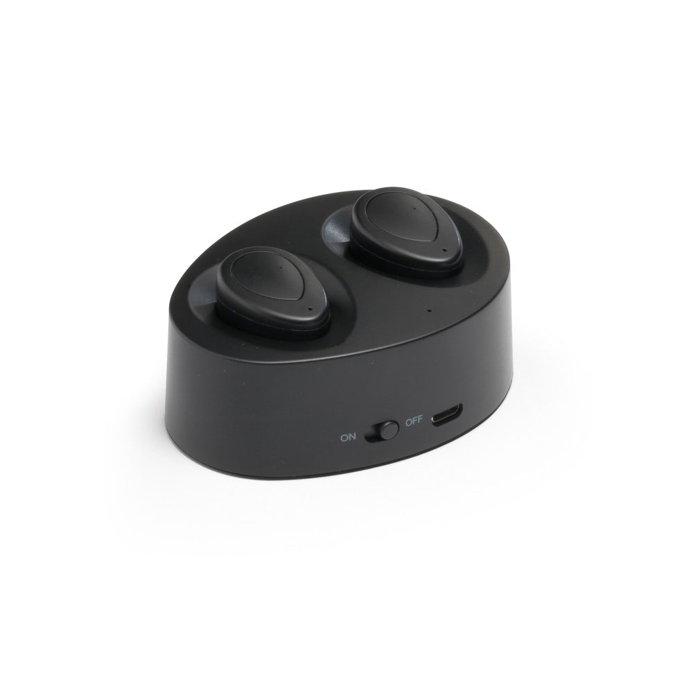 Logotrade corporate gift picture of: Wireless earphones CHARGAFF, black