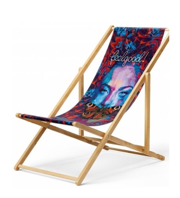 Logo trade promotional items image of: Deckchair with your logo