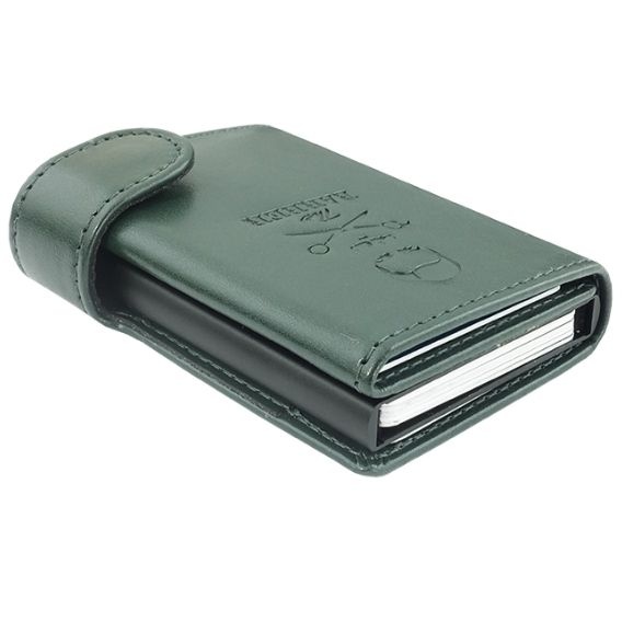 Logotrade corporate gift image of: RFID card holder Oxford, green