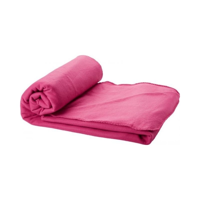 Logotrade business gift image of: Huggy blanket and pouch, pink