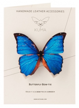 Logotrade promotional gift image of: KUMA Blue Butterfly Tie