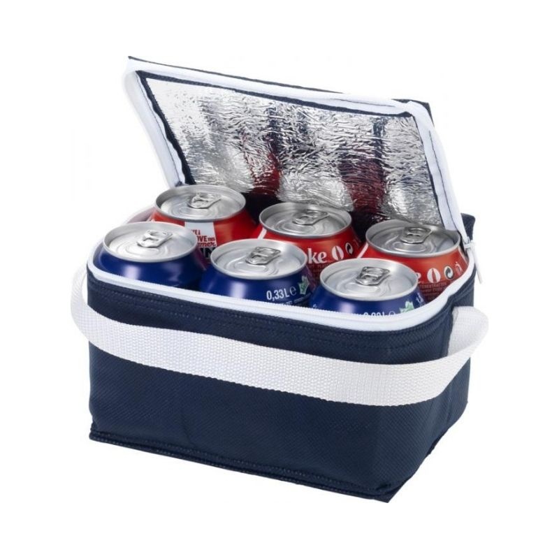 Logotrade promotional giveaway image of: Spectrum 6-can cooler bag, navy