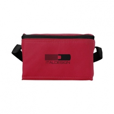 Logo trade promotional merchandise picture of: Spectrum 6-can cooler bag, red