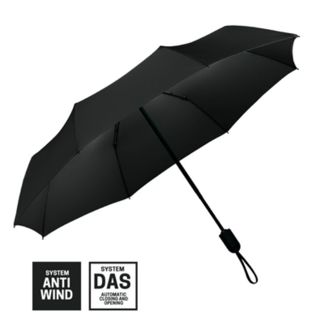 Logo trade promotional products image of: Full automatic umbrella Cambridge, black