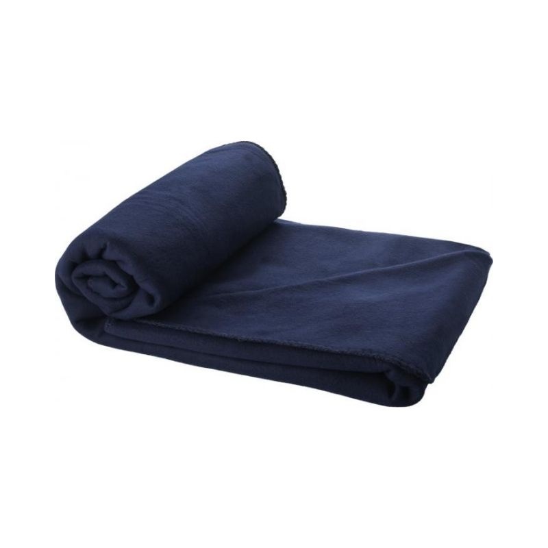 Logotrade promotional merchandise picture of: Huggy blanket and pouch, navy