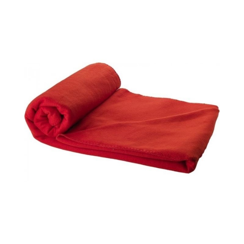 Logotrade promotional gifts photo of: Huggy blanket and pouch, red