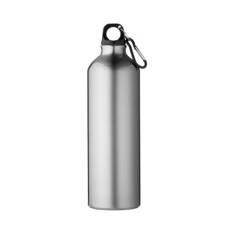 Logo trade advertising products picture of: Pacific bottle with carabiner, silver