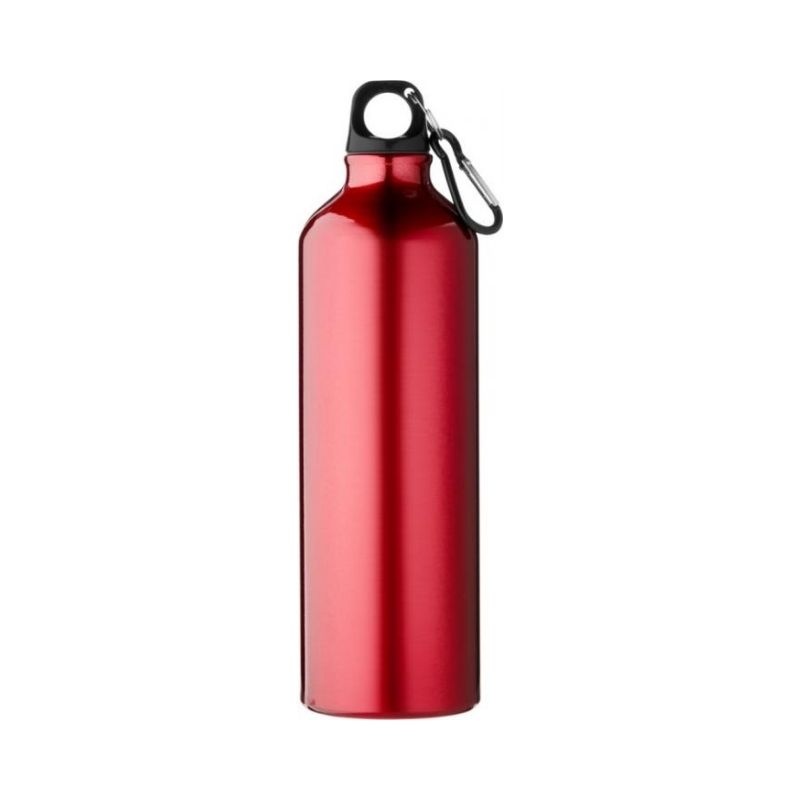 Logotrade promotional products photo of: Pacific bottle with carabiner, red