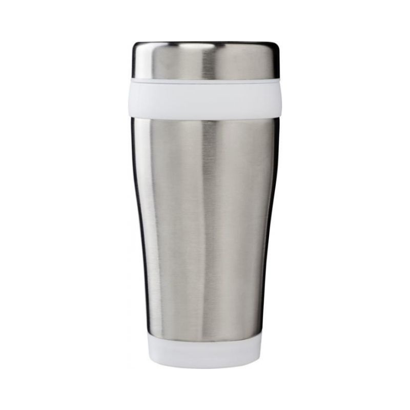 Logotrade promotional gift image of: Elwood 470 ml insulated tumbler, white