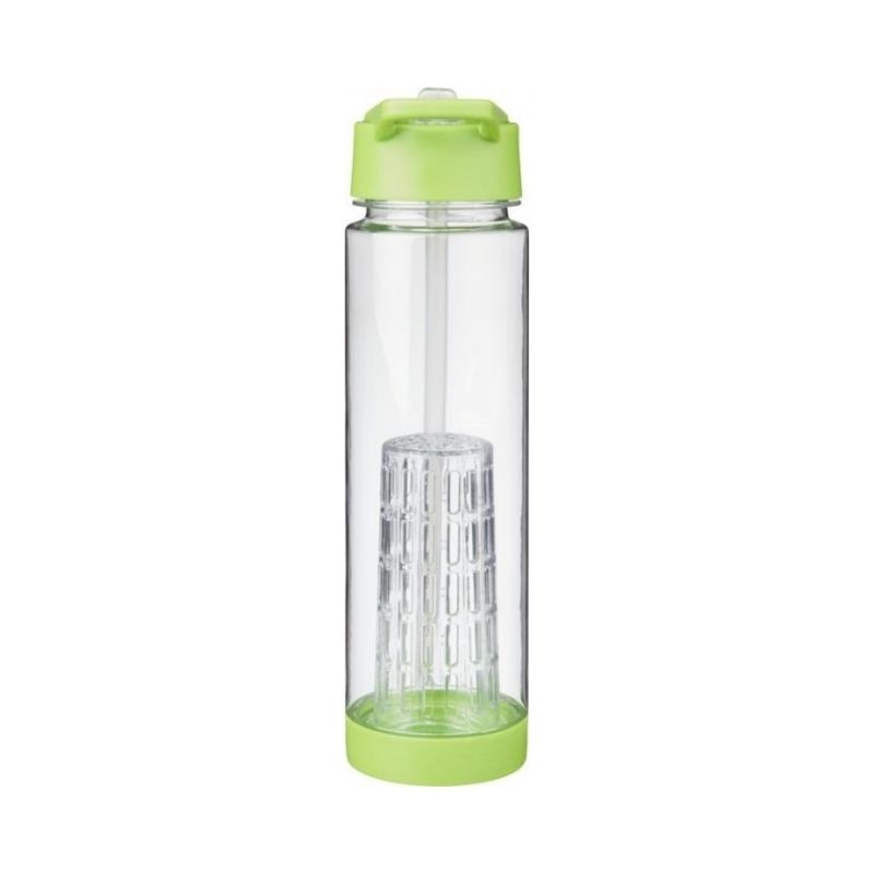 Logotrade promotional merchandise image of: Tutti frutti bottle with infuser, light green