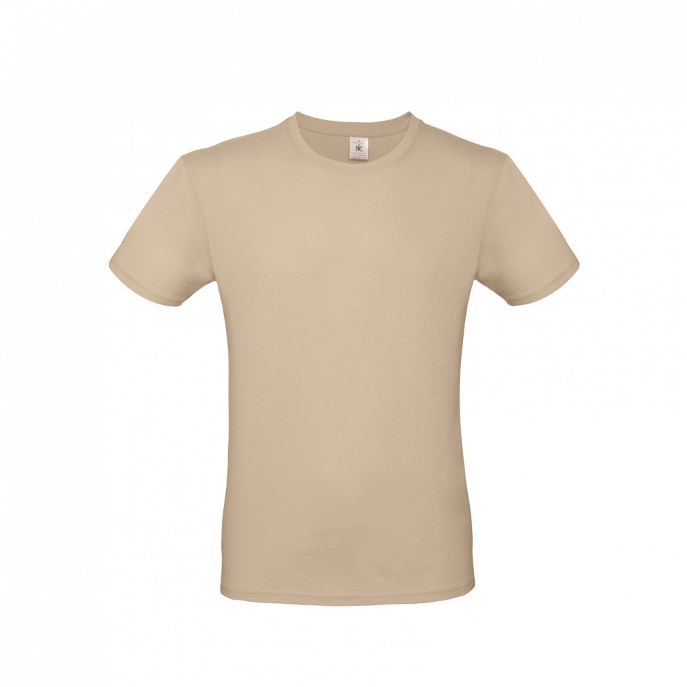 Logo trade promotional gifts image of: T-shirt B&C #E150, sand