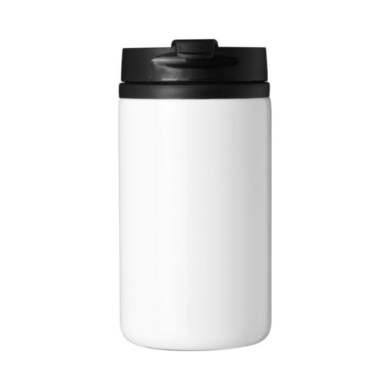 Logo trade promotional items picture of: Mojave 300 ml insulated tumber, white