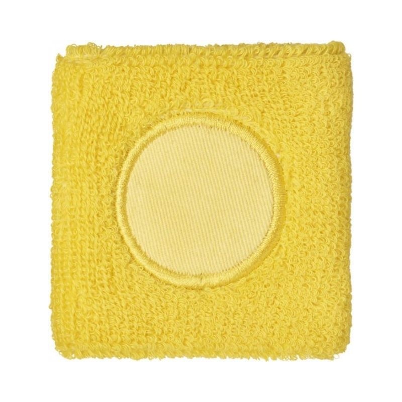 Logo trade promotional giveaways image of: Hyper sweatband, yellow