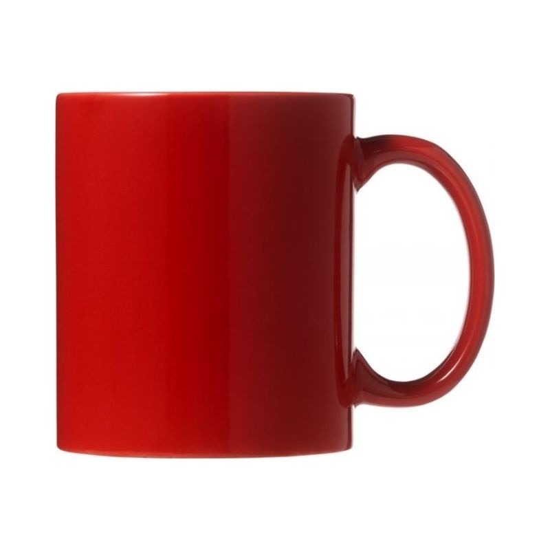 Logo trade promotional merchandise picture of: Santos ceramic mug, red