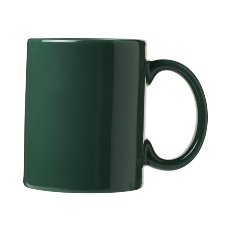 Logo trade promotional product photo of: Santos 330 ml ceramic mug, green