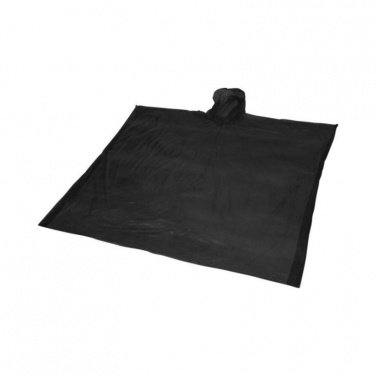 Logotrade promotional gift picture of: Ziva disposable rain poncho, black