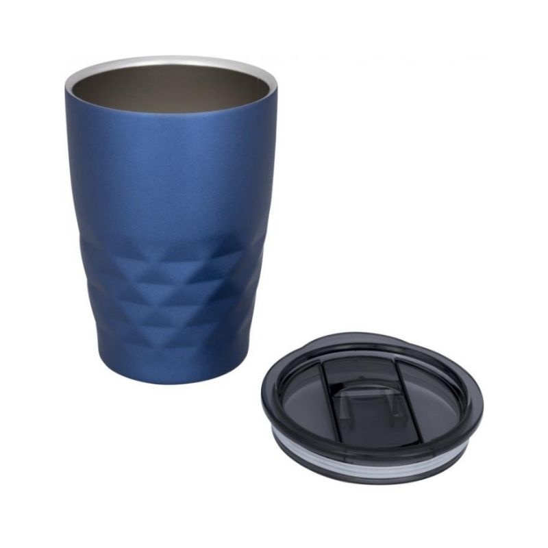 Logo trade business gift photo of: Geo insulated tumbler, blue