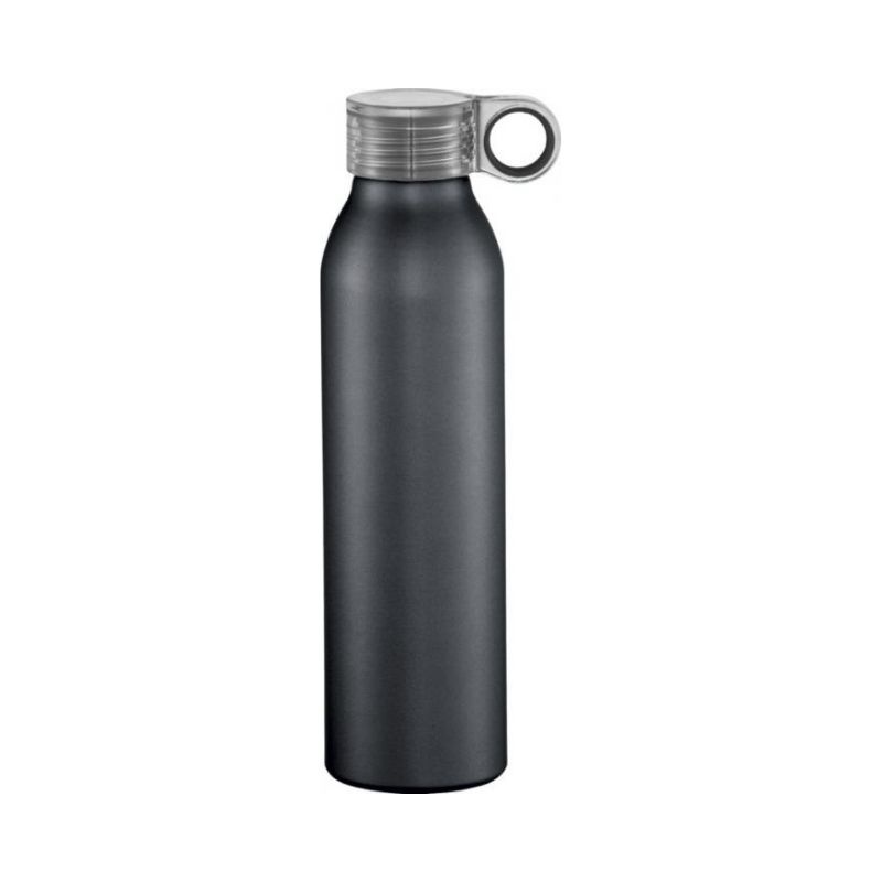 Logotrade promotional giveaway image of: Grom aluminum sports bottle, black