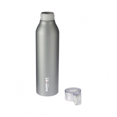 Logo trade promotional giveaway photo of: Grom aluminum sports bottle, silver