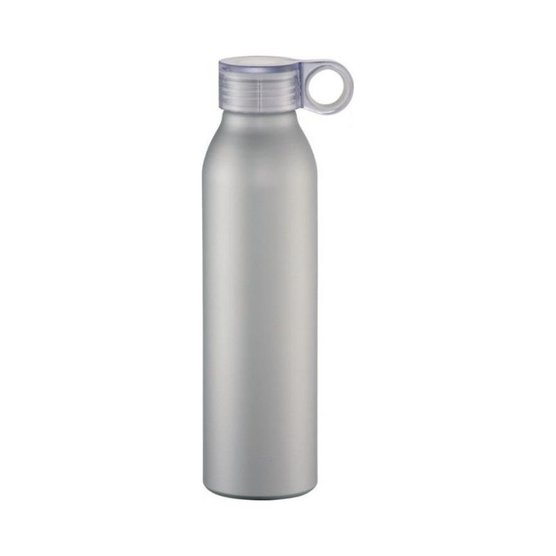 Logo trade promotional merchandise photo of: Grom aluminum sports bottle, silver