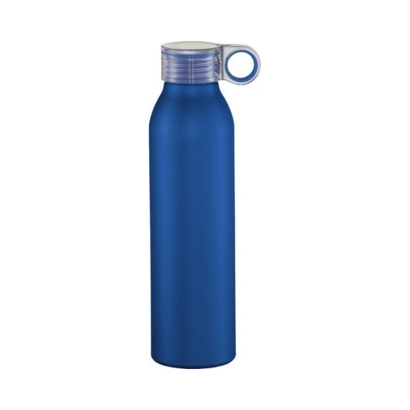 Logo trade promotional merchandise picture of: Grom aluminum sports bottle, blue