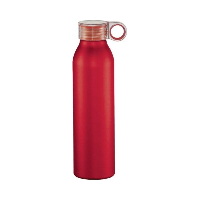 Logotrade promotional giveaways photo of: Sports bottle Grom aluminum, red