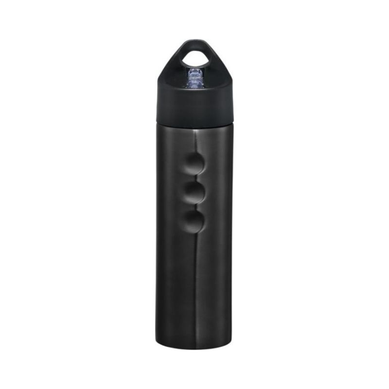 Logo trade promotional merchandise image of: Trixie stainless sports bottle, black