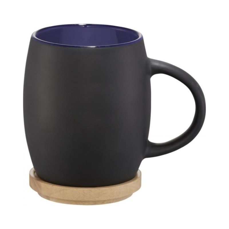 Logo trade promotional merchandise image of: Hearth ceramic mug, blue