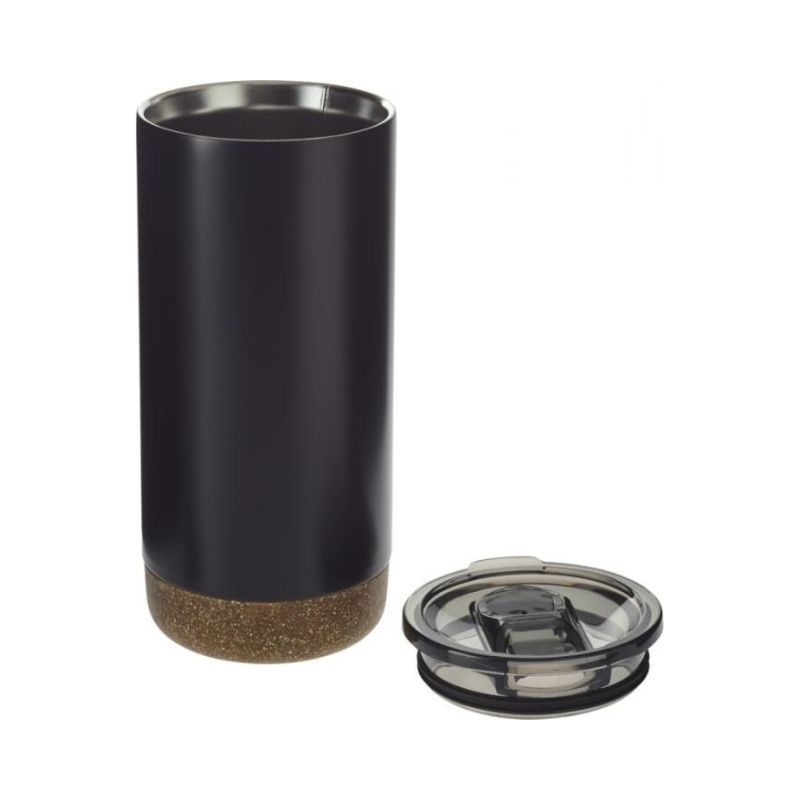 Logotrade corporate gift picture of: Valhalla copper vacuum tumbler, black