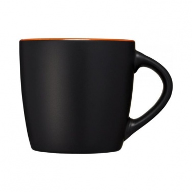 Logotrade promotional product image of: Riviera ceramic mug, black/orange