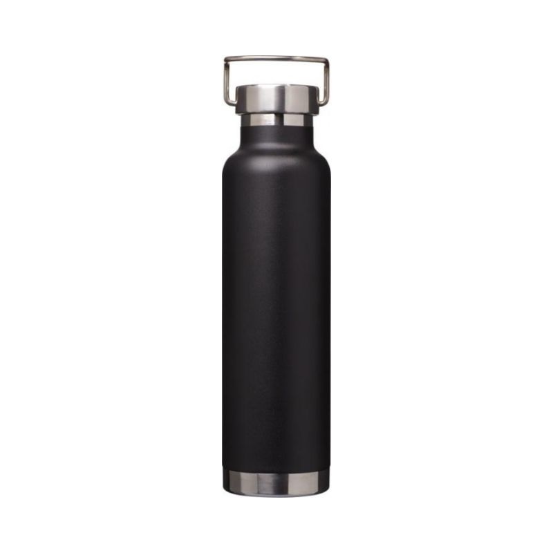 Logotrade promotional gifts photo of: Thor Copper Vacuum Insulated Bottle, black