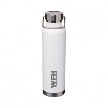 Logotrade promotional item picture of: Thor Copper Vacuum Insulated Bottle, white