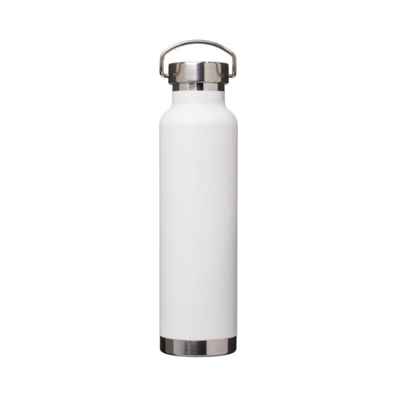 Logo trade promotional product photo of: Thor Copper Vacuum Insulated Bottle, white